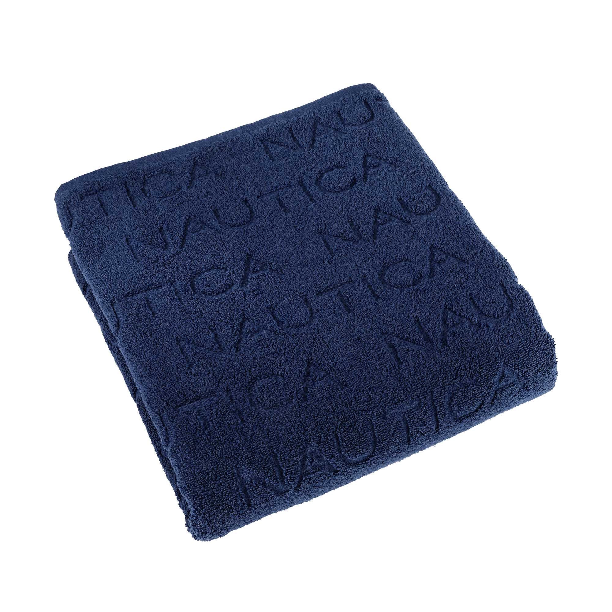 Toalla Medio Baño Logo Land Navy