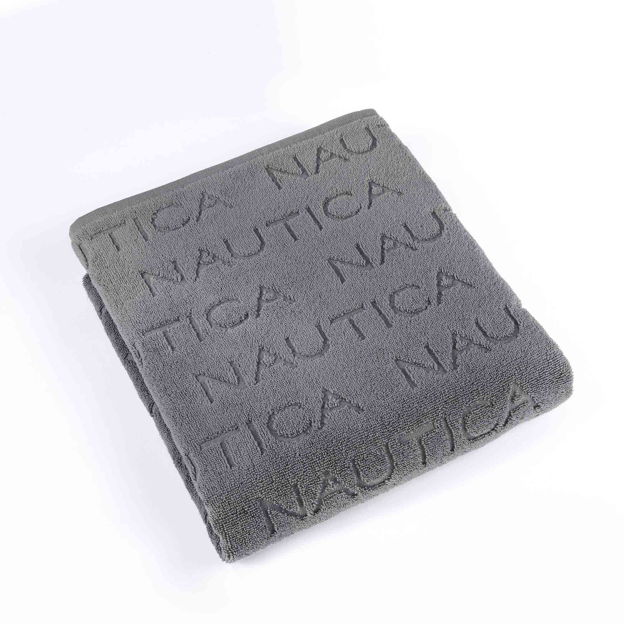 Toalla Medio Baño Logo Land Grey