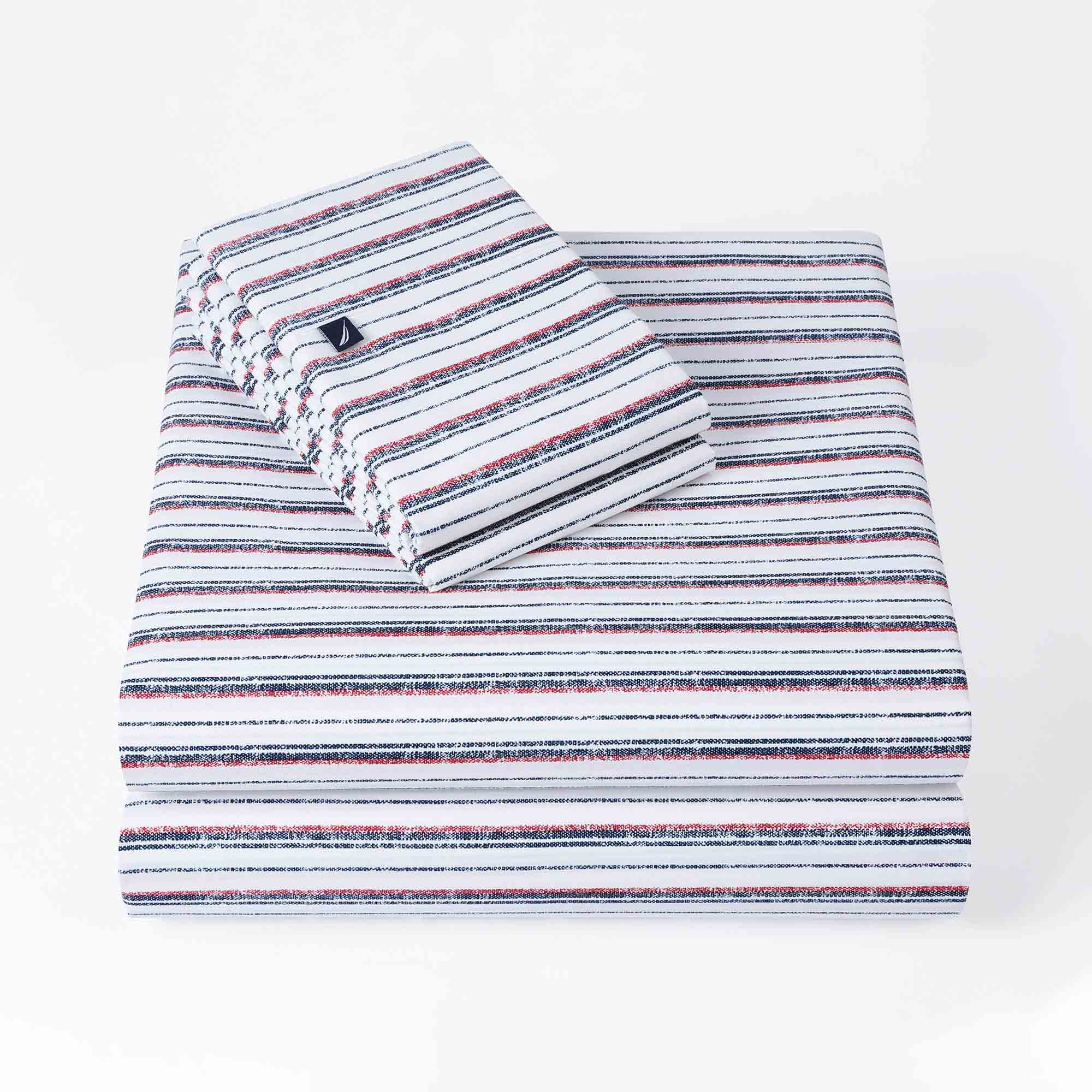 Set De Sábanas Avery Stripe Navyred - Image 4