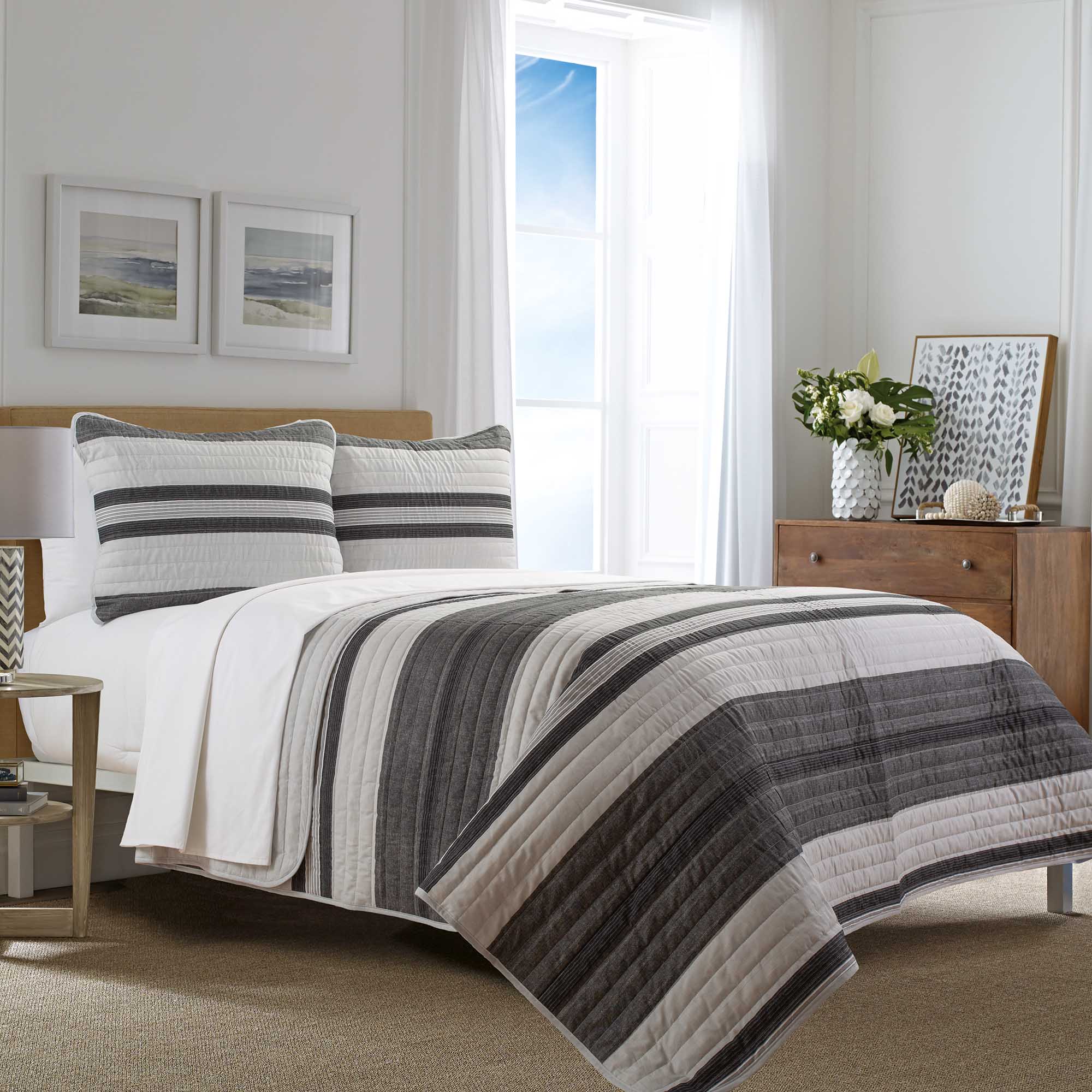 Set De Colcha Ardmore Dark Grey