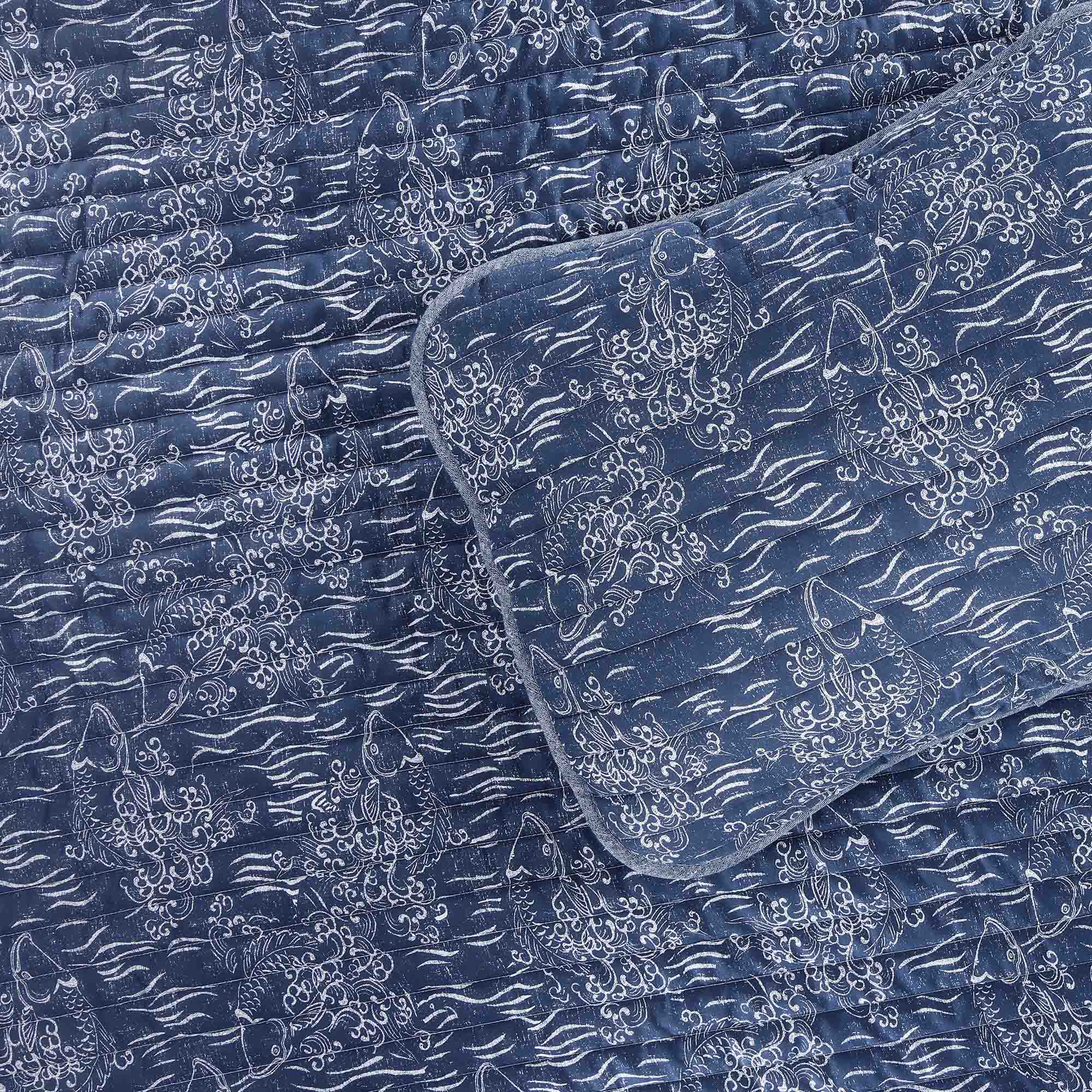 Set De Colcha Koi Navy - Image 3